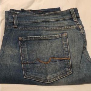 7 Seven Bootcut Jeans (original hem)